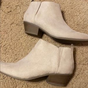 Light tan above the ankle boots